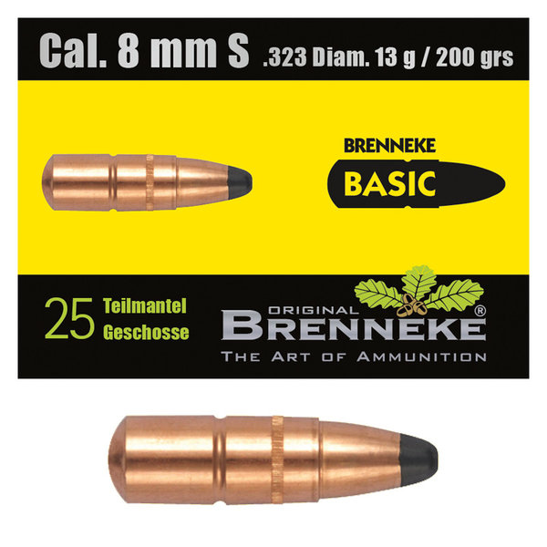 BRENNEKE Geschoss 8 mm S / .323 Diam. BASIC
